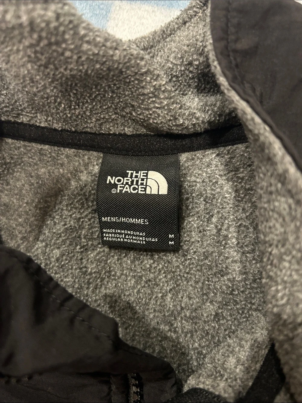 The North Face Men’s Gray and Black Half-Zip Fleece Jacket